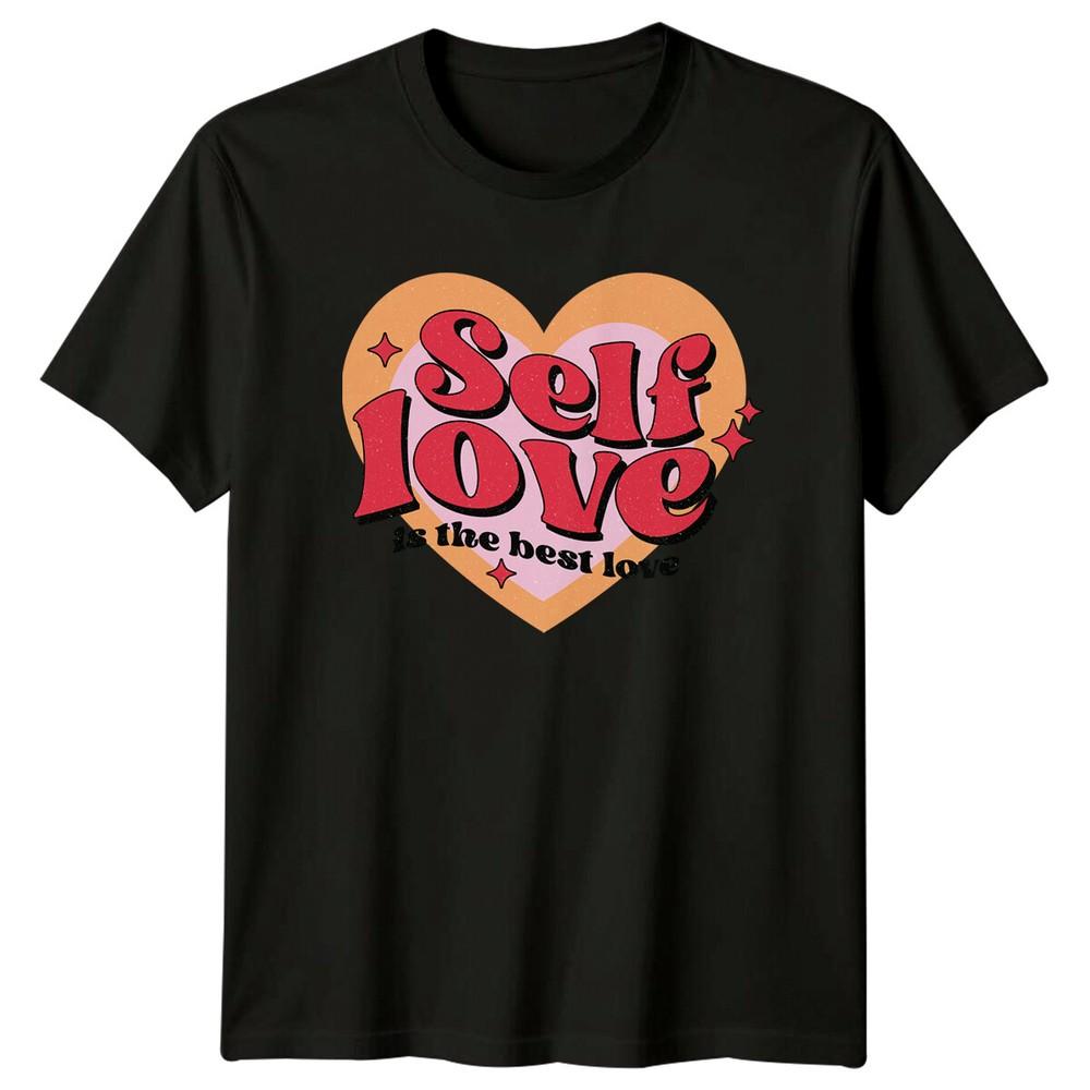 Self Love Is The Best Love Feminism Retro Graphic TShirt