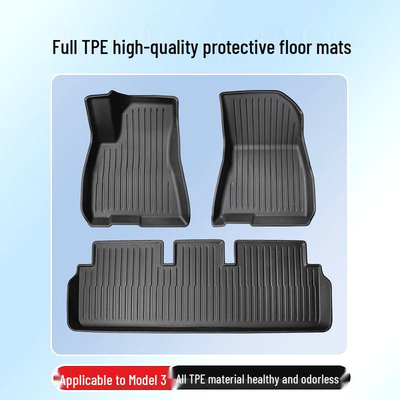Tesla Model 3/Y TPE Trunk & Front Trunk Mats, Car Floor Mat Accessories