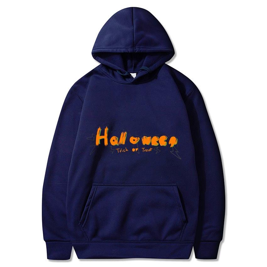 2025 Otoño_Invierno Carta De Halloween Sudadera Con Capucha Estampada Personalizada Sudadera Cálida De Moda Para Hombres Ropa