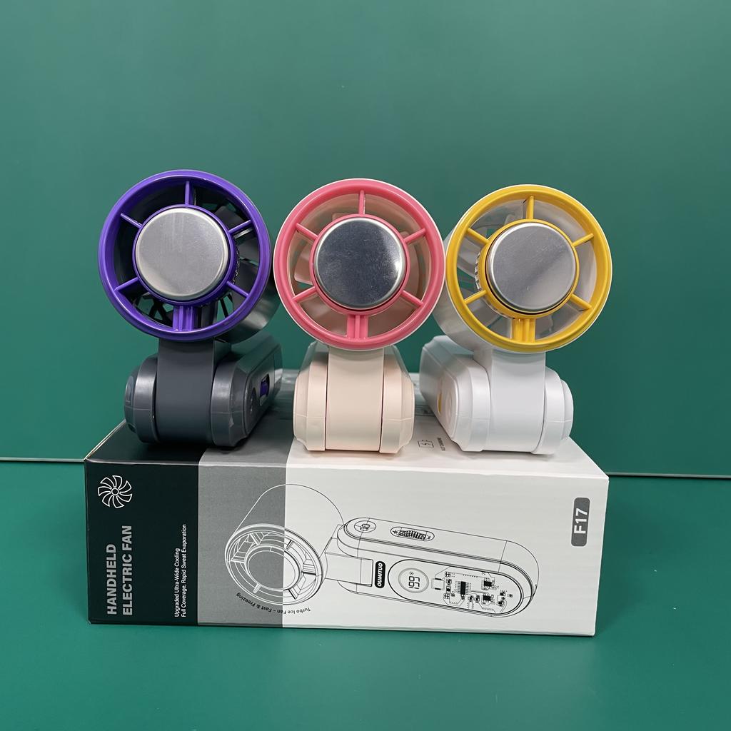 Hot Selling Digital Display LED Foldable Ice Cooling USB Rechargeable High Speed Ultra-Quiet Long-Lasting Summer Outdoor Fan