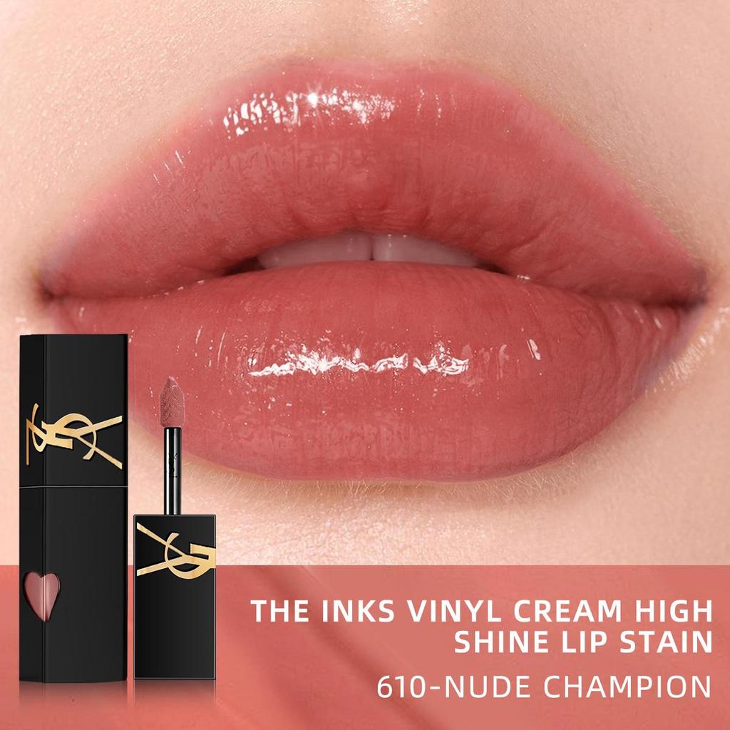 Yves Saint Laurent The Inks Vinyl Cream Błyszczyk do ust o wysokim połysku #610-Nude Champion - 0.18 FL .OZ./5.5ML