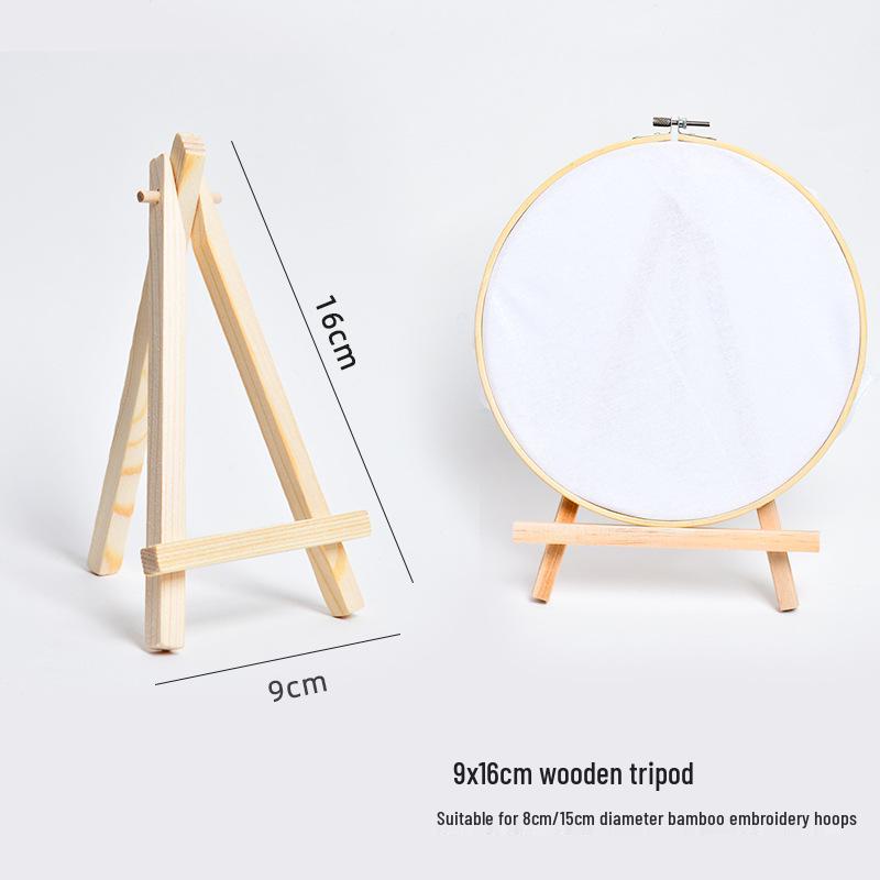 Spring Kids Tie-Dye Embroidery Kit: DIY Bamboo Hoop, Blue Wall Ornament