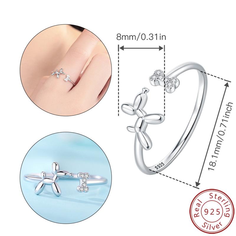 Anneaux en Cuivre Anneau Simple Cœur en Zircon pour Femmes Bijoux Anneau Cadeau Matériau Durable de Haute Qualité Design Élégant