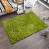 Green Floral Pattern Carpet with Yellow Outlines for Living Room Decor Suitable for Use As an Anti-slip for Living Room Bedroom Sofas