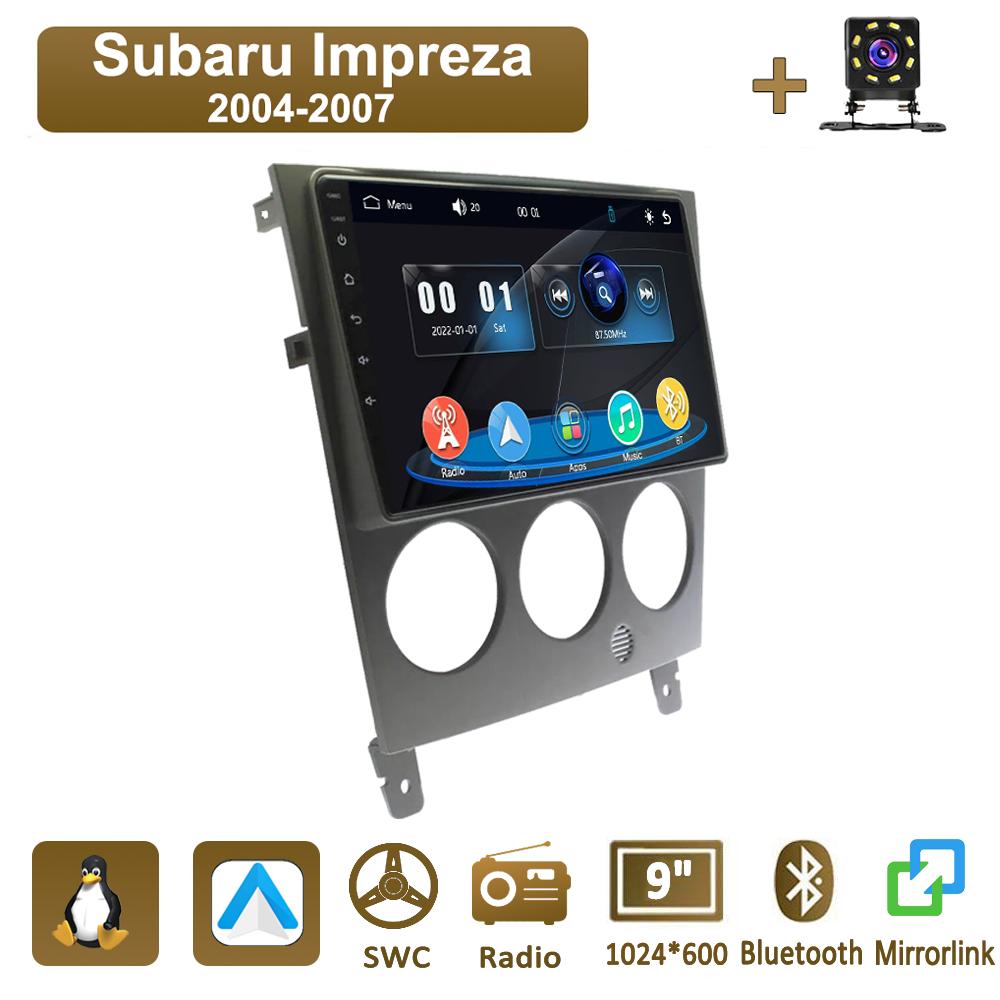Icreative Car Radio Multimedia MP5 Player Head Unit Stereo BT For Subaru Impreza 2004-2007