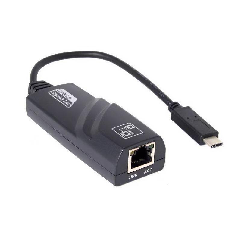 USB Ethernet Adapter Type C USB 3.0 To Gigabit Network Adapter Supports Speeds Up To 10/100/1000 Mbps For Macbook, Mac Pro XPS