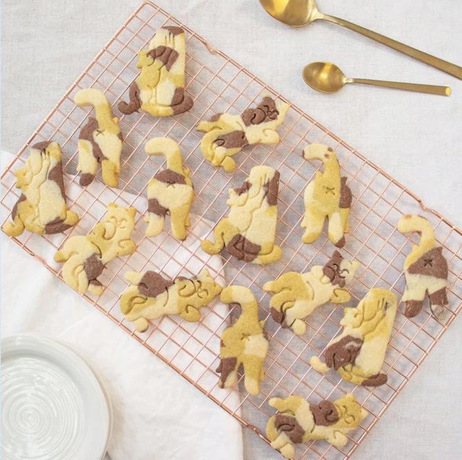 3D DIY Cute Cookie Cutters Mold Cat Kitty 3D Cookie Type Pastry Mold for Baking Kids Children Bakeware Kitchen Accessories