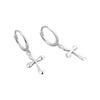 Minimalist Personalized Cross Stud Earrings For Women Fashionable Trendy Jewelry Elegant Daily Wear Accessories