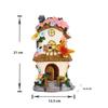 Solar-Powered Resin Fairy Garden Lamp 