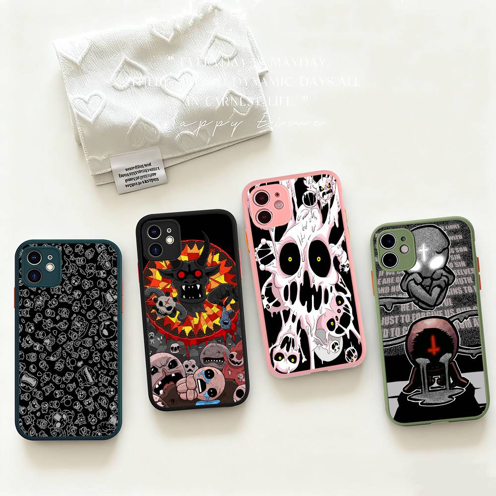 Game The B-Binding Of I-Isaac Phone Case For IPhone 16 15 14 13 12 11 Pro Max Plus X XS MAX Black Matte Phone Fundas