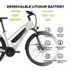Quartz M City eBike DERUIZ Electrice Bike 28 Zoll City e-Bike mit 48V 250W 483Wh Battery Up to 121KM