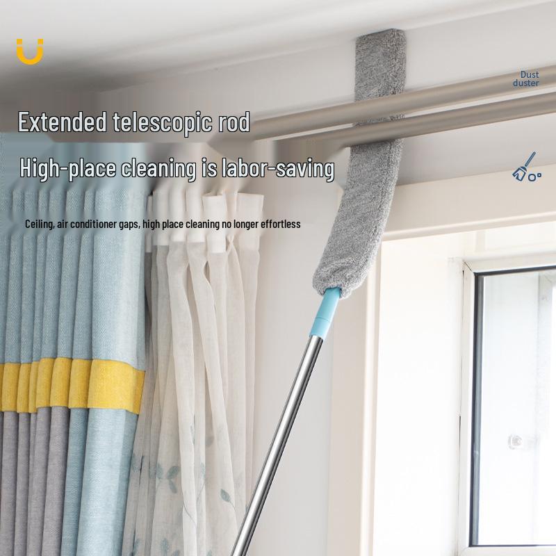 Ultra-Thin Telescopic Dust Duster for Bed Bottoms and Gaps