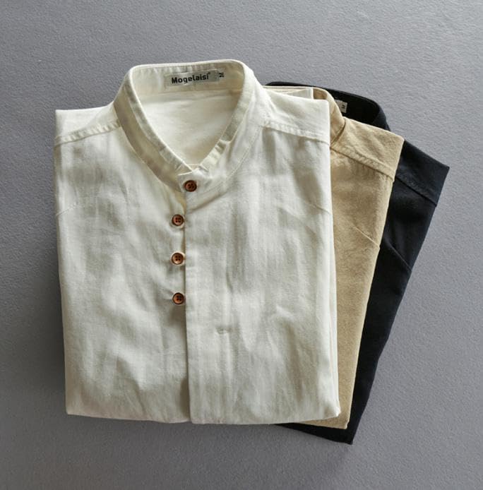 Emptio Collo a Bandiera Semplice e Manica Lunga Slim Monocolore Unico e Ufficio Ampio Golf Rotondo Business Leggero Regolare Leggero Capospalla Uomo
