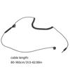 3.5mm in Ear Single-Side Earphone with Microphone Corded Headphone Single Side for MP3 MP4 Mobile Phone Notebook