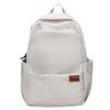 Women Solid Color Backpack Men's Backpack Lightweight Travel Computer Bag Student Schoolbag