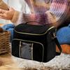 Storage Bag Knitting Tool Holder Crochet Crossbody Organizer with Hole
