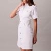 Calvin Klein American Vintage Studded Button Down Collar Denim Short Sleeve Dress Women dress 47C664G