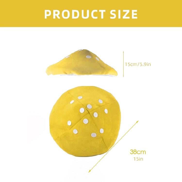 Rolig Plyschsvamphatt Unisex Huvudbonad för Halloween Cosplay-evenemang Nyhetskostymhatt Huvudbonad Hinkhatt för Fest