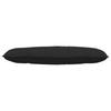 Back Cushion Black 120 x 50 cm Microfiber Fabric