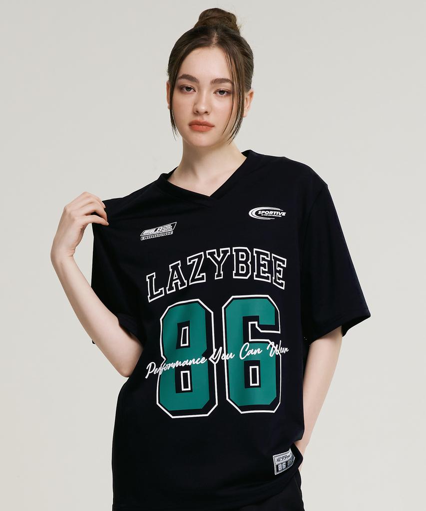 Leijibi Mixed Mesh Jersey Oversized Short Sleeve W (4 Colors)