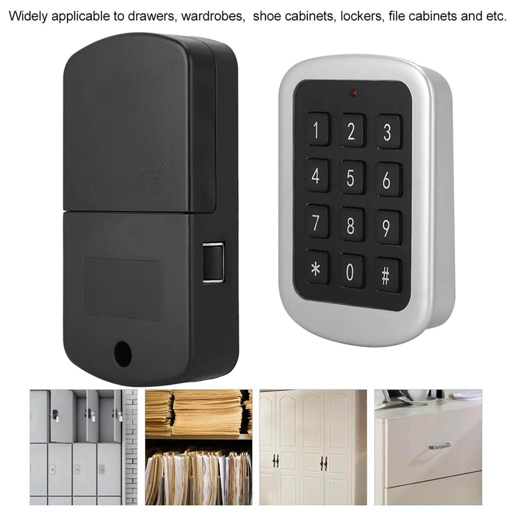 Home Security Password Code Lock Electronic Wardrobe File Cabinet Drawer Lock