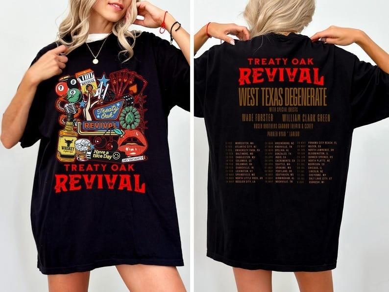 New!! Treaty Oak Revival Tour 2026 Shirt XL