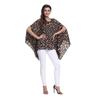 Plus Size Chiffon Batwing Shirt for Women – European & American Style, Extra Large 