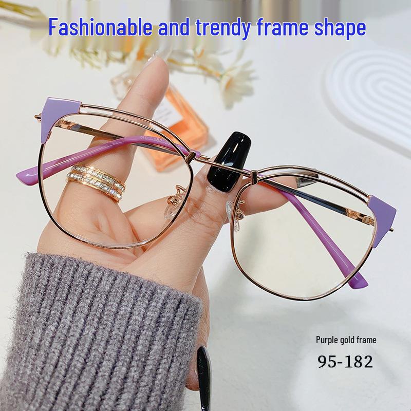 95182 Stilvolle Cat-Eye-Blaulichtbrille für Damen - Leicht, Verglasungsfähig