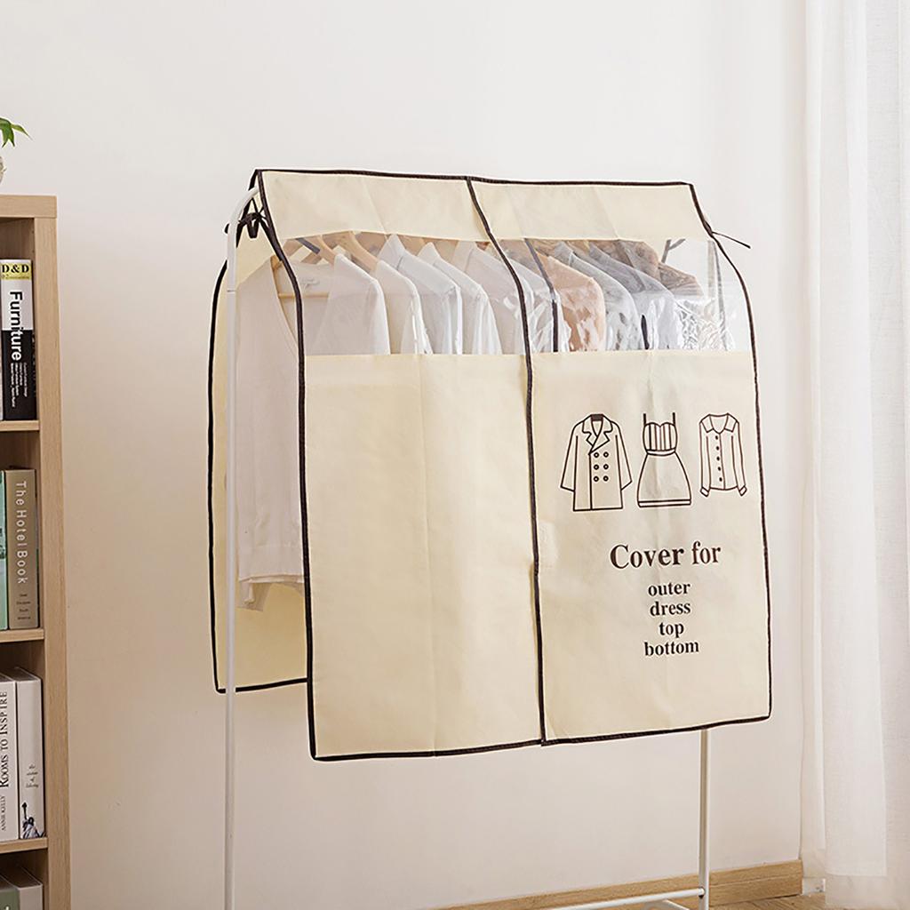 Household Clothing Dust-Proof Cover Wardrobe Storage Hanging Bags Closet Dust Bag Garment Protective Cover Clothing Organizer