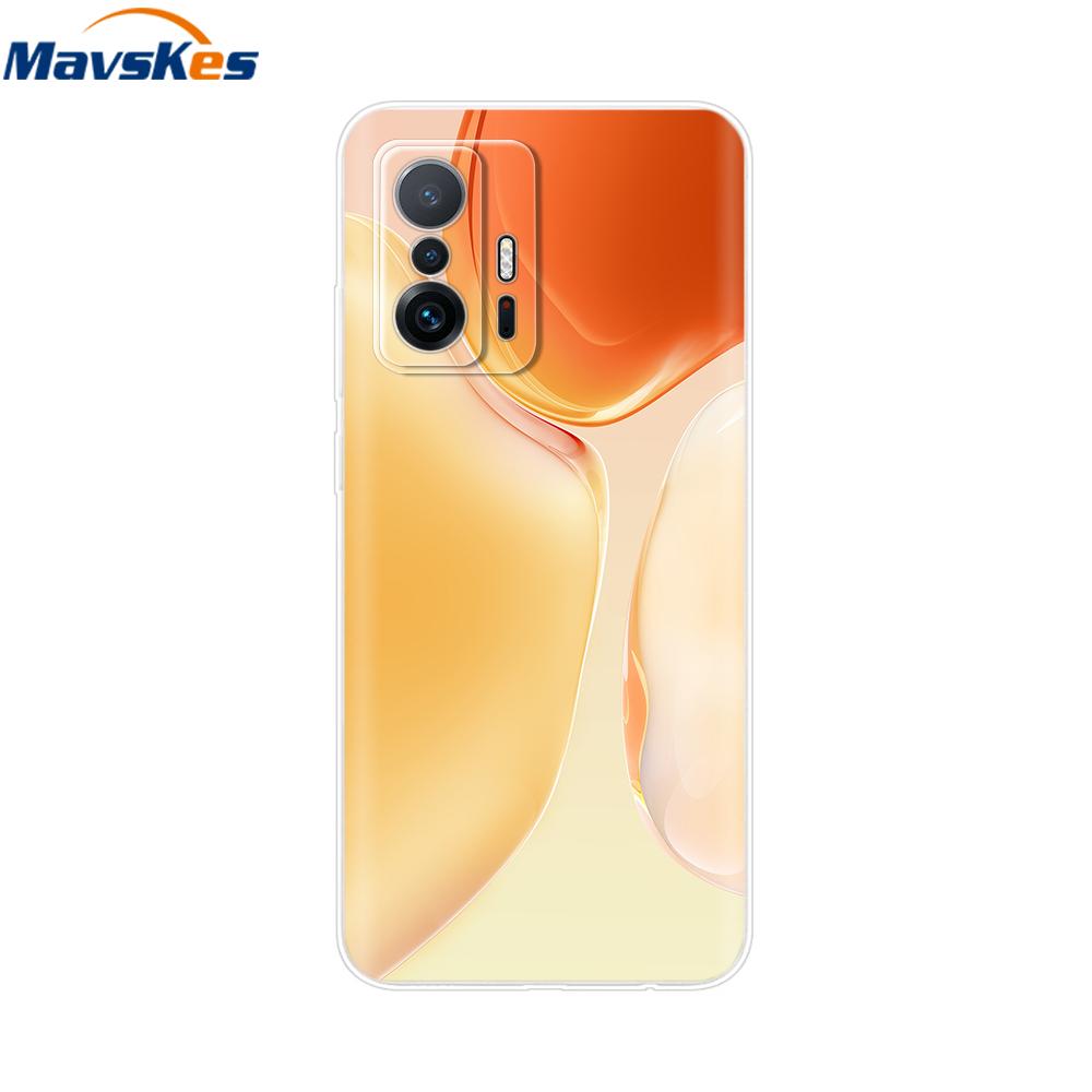 For Xiaomi 11T Pro Case For Xiaomi 11T Cover Transparent Silicone Cute Back Cover Cases Soft Bumper for Xiaomi 11t 5g T11 Capa