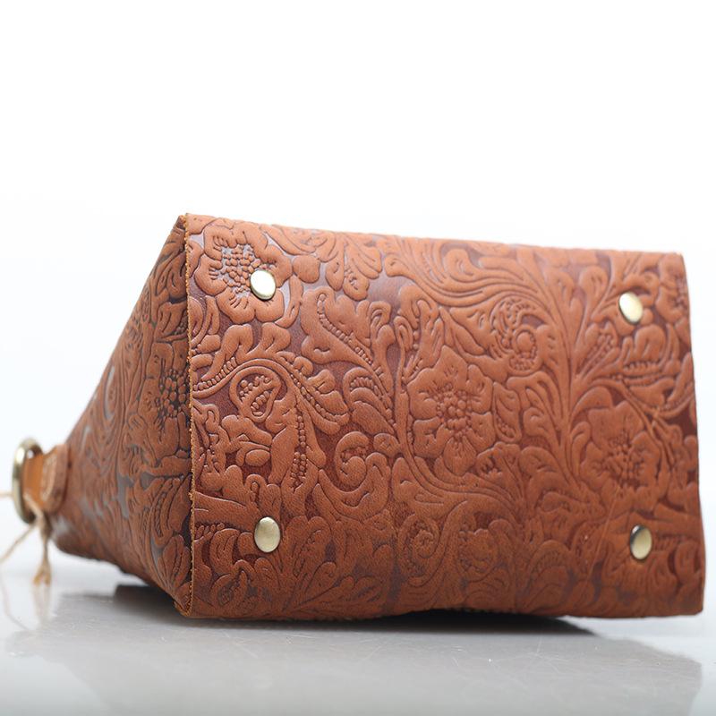 First Layer Cowhide Women'S Tide Bag Niche Fashion Retro Messenger Summer And Autumn Small Square Bag Genuine Leather Women'S Bag