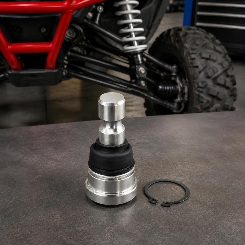 Steel Control Arm Ball Joints, Set of 4 Upper and Lower Replacement Parts for Suspension Joint and Steering System Maintenance Work