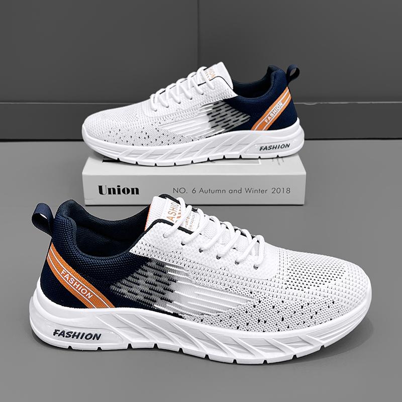 

Мужские кроссовки, дышащие вязаные спортивные кроссовки, легкие повседневные кроссовки для спортзала, теннисные кроссовки для бега 39