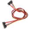 22Pin SATA Power Extension Cable Serial ATA Male to Female Combo Data Power Extension Cable 3.3ft