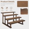 4 Tier Wooden Display Riser StandCupcake Display Shelf Tabletop Spice Rack for Party Kitchen Perfume Fragrance Vendors event