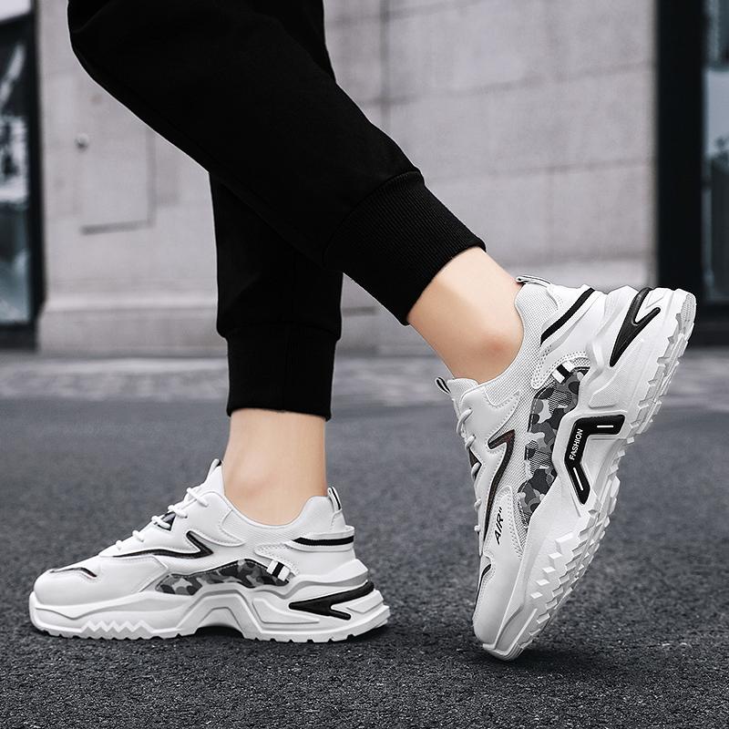 Мужские кроссовки дышащие кроссовки 2023 мужские удобные черные повседневные кроссовки — фото 5