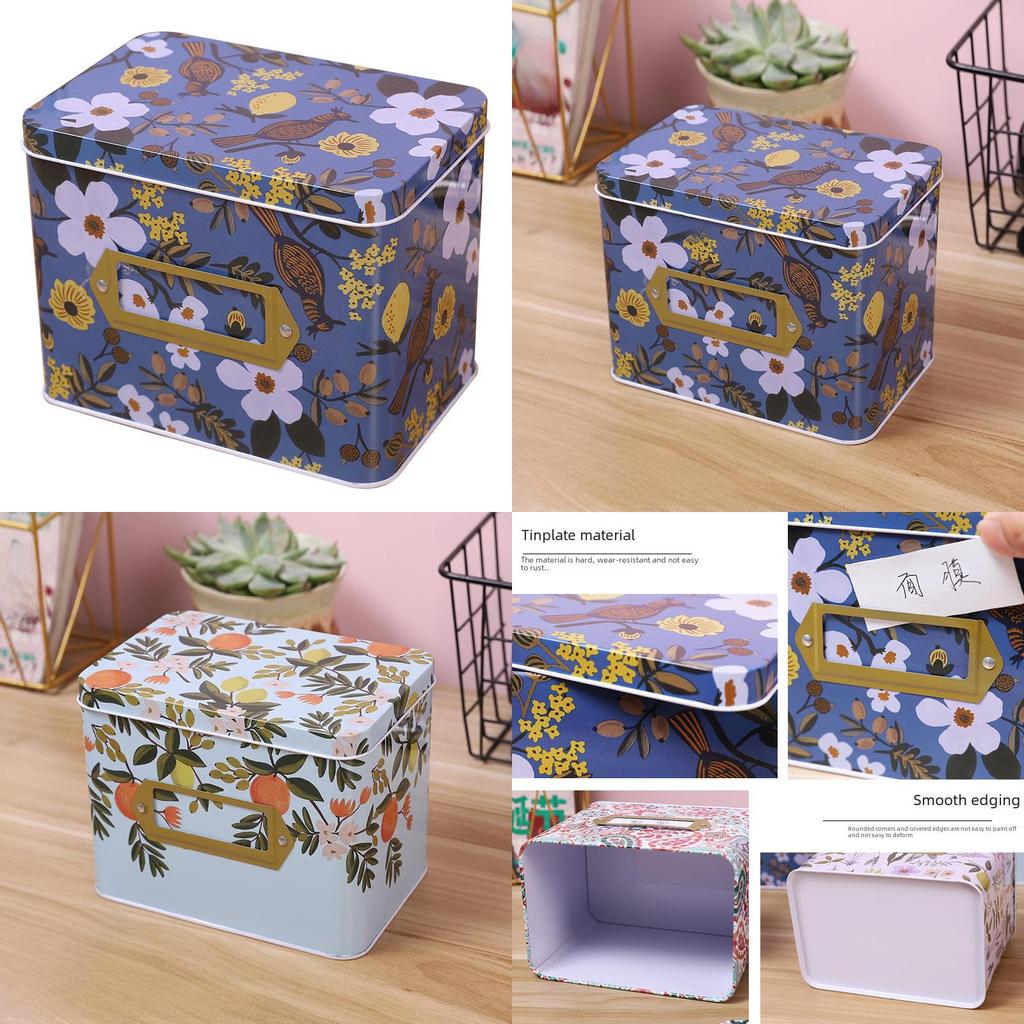 Tinplate Organizer Box For Stationery Cosmetics Toys And Accessories Storage