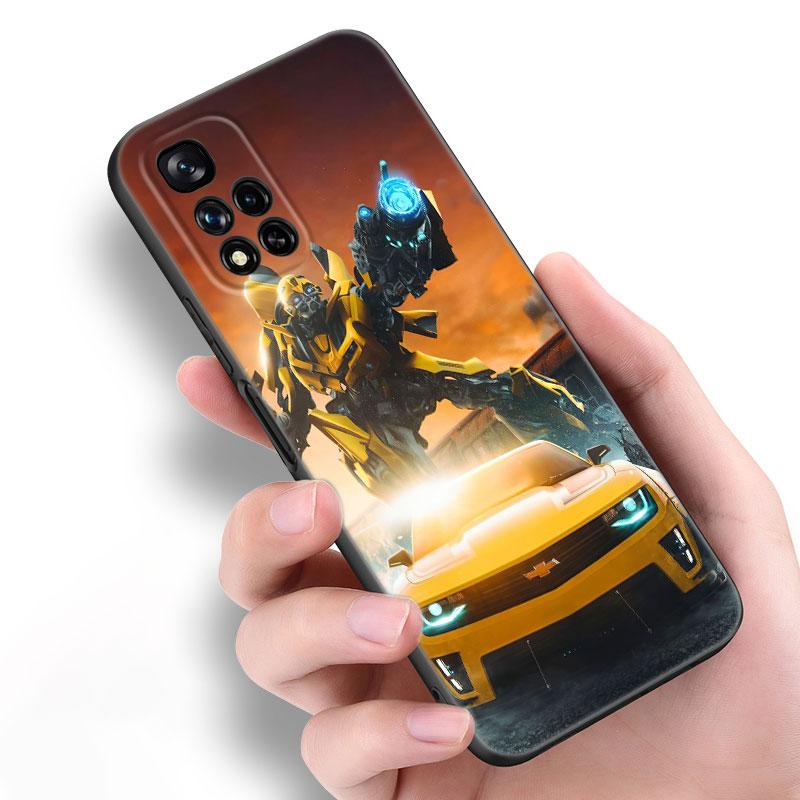 

Трансформеры Шмель Черный силиконовый чехол для телефона Xiaomi POCO X3 X4 NFC F5 M3 M4 M6 X5 X6 Pro F3 F4 GT 5G C55 C65 M5 POCO M5