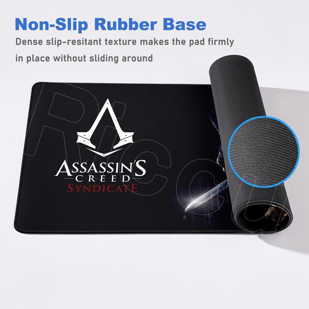 40x90cm Large Gamer Mouse Pad A-Assassin S -Creed Laptop Non-slip Deskmat XXL Durable Keyboard Cabinet Gaming Office Accessories