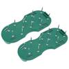 Lawn Spike Shoes Triangle Buckle Straps Lawn Aerator Spike Shoes Scarifiers Shoes for Garden Green