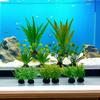 12PCS Artificial Aquarium Decor Plants Water Weeds Ornament Aquatic Plant Fish Tank Grass Decoration Accessories