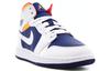Jordan 1 Mid White Laser Orange Deep Royal Blue (GS)