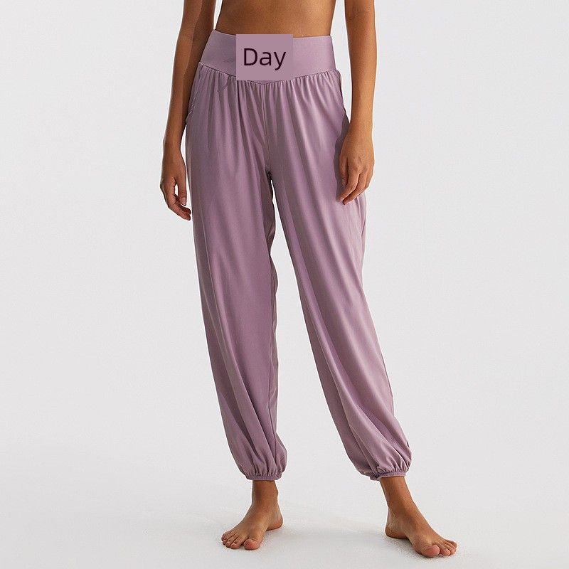 Lu Same Style Yoga Pants Women's Casual Loose Quick-Drying Breathable Cool Light Sports Pants Dance Fitness Ankle-Tied Sweatpants