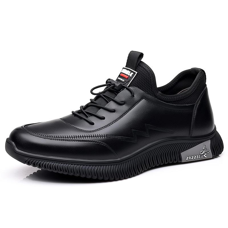 Men's Leather Shoes 2025 Season New Leather One-pedal Business Casual Men's Shoes Soft-sided Shoes
