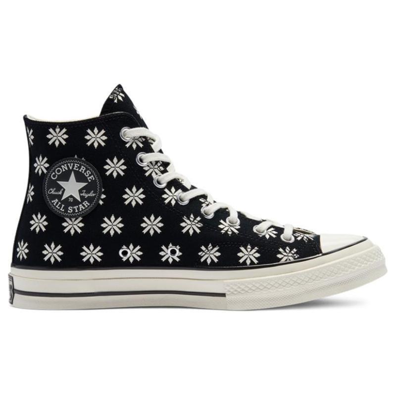 Converse 1970s Chuck Taylor All Star Round-toe Lace-up High-Top Espadrilles Unisex Black & White