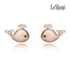 [LsSHOP] 14K Sweet Whale Earrings (Gold Plated)_LJ5299BRE