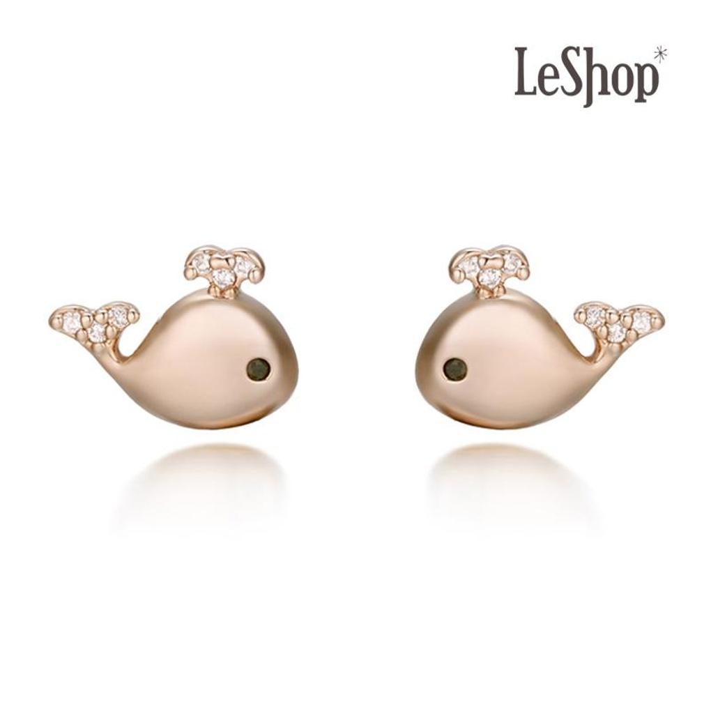 

[LsSHOP] 14K Sweet Whale Earrings (Gold Plated)_LJ5299BRE