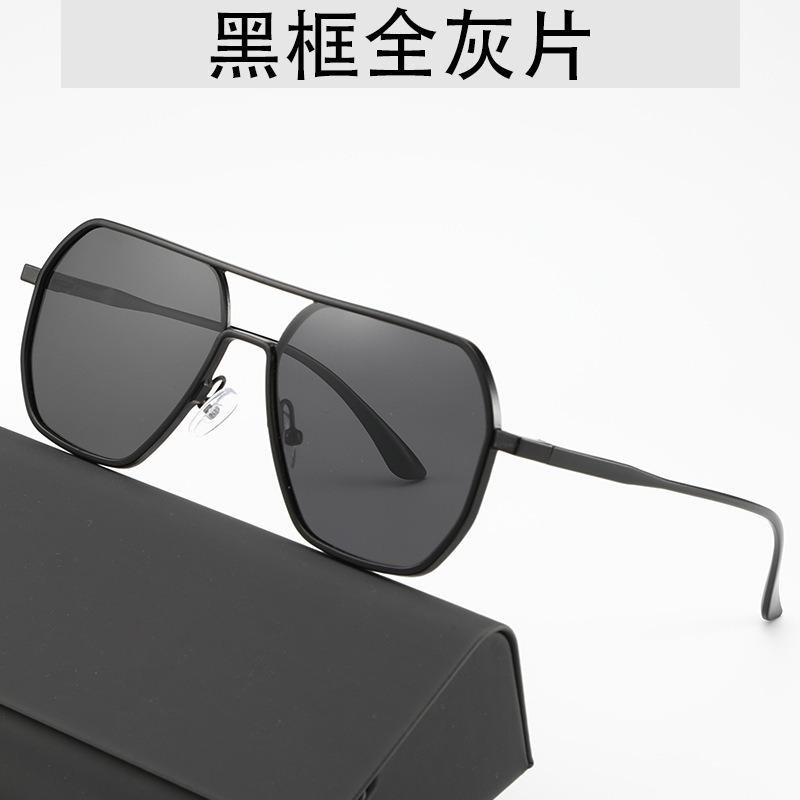 

New polarized color changing sunglasses for both men and women, high-end sunglasses with large frames