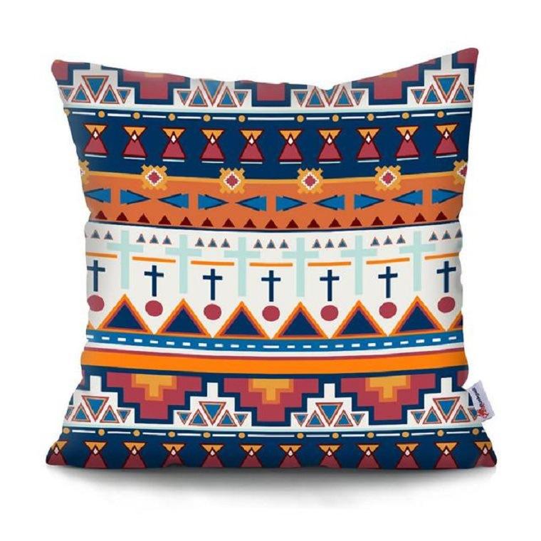 Home Decor Colorful Mandala & Geometric Printed Pillowcases Pattern Cushion Cover Suitable for Sofa Bedroom Car Pillow Cover