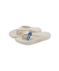 Saintsatin Brin Flip Flop Cushion Slippers Ivory